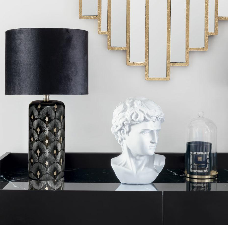 DECORATION white head of David made of plastic CLASSIC