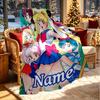 Custom Name Personalized Sailor Moon Print Blanket, Home Decor, Bedroom, Sofa, Camping, Couch, Gifts for Birthday Christmas