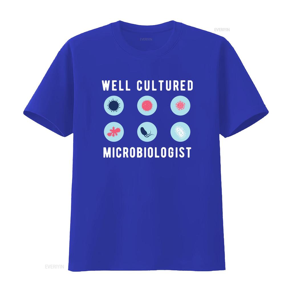 Microbiologist T Shirt Future Microbiology Teacher Well Cultured Science Lover  vintage Washed designer clothes Breathable