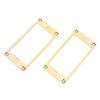 2Pcs Metal Humbucker Pickup Frame Mounting Rings Replacement Parts for Electric Guitars(Gold)