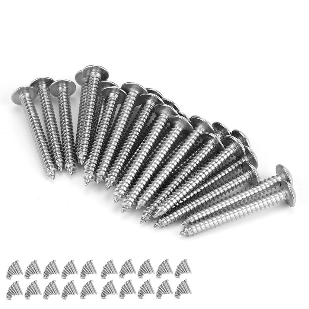 200Pcs M4 Stainless Steel Cross Self Tapping Screws Combination Set Truss Head