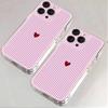 Phone Case for Xiaomi 15T 14T Pro 13T Pro 12T 14 11 Lite 4G 5G Poco X7 F7 F6 X6 X5 F5 Pro Pastel Striped Heart Clear Soft Cover