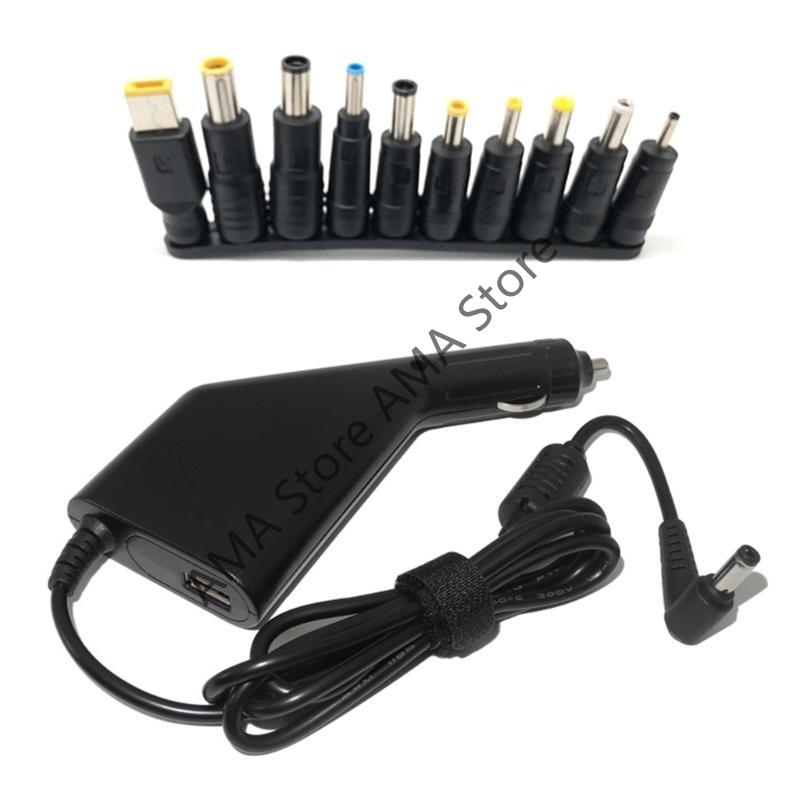 Car Charger19V 4.74A 90W Universal Laptop Power Adapter Charger for Lenovo Asus Acer Dell HP Samsung Toshiba with 10 Connectors