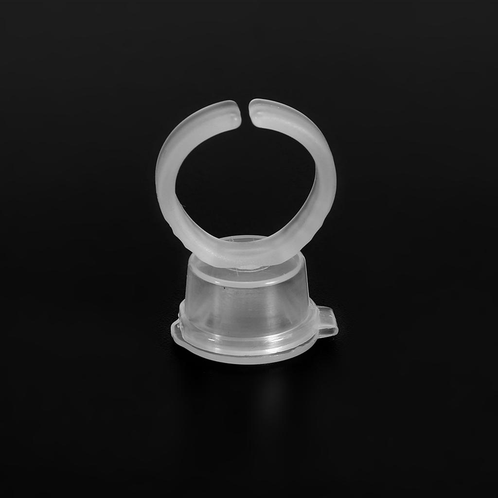 100pcs Pigment Ink   Cup with Lid Kit for Professional Eyelash Extension and Home Use