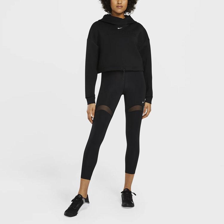 Nike Pro Solid Logo Training Hoodie Women Hoodies Black DA0531-010