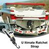 Retractable Ratchet Straps Bed Mounted Ratchet Straps With Plate Heavy Duty Automotive Webbing Supplies For Motorcycles Cargo