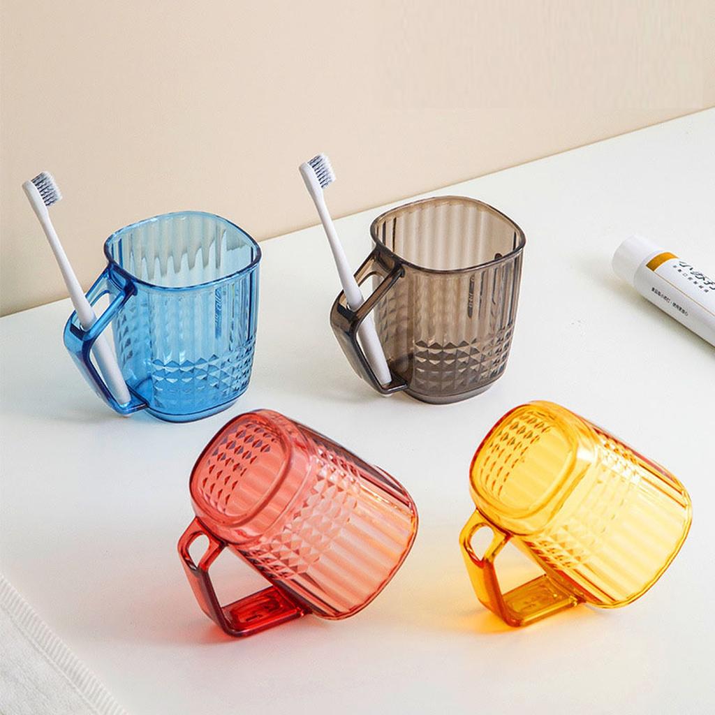 Luxury Diamond Clear Toothbrush Cup Couple Crystal Mouthwash Cup