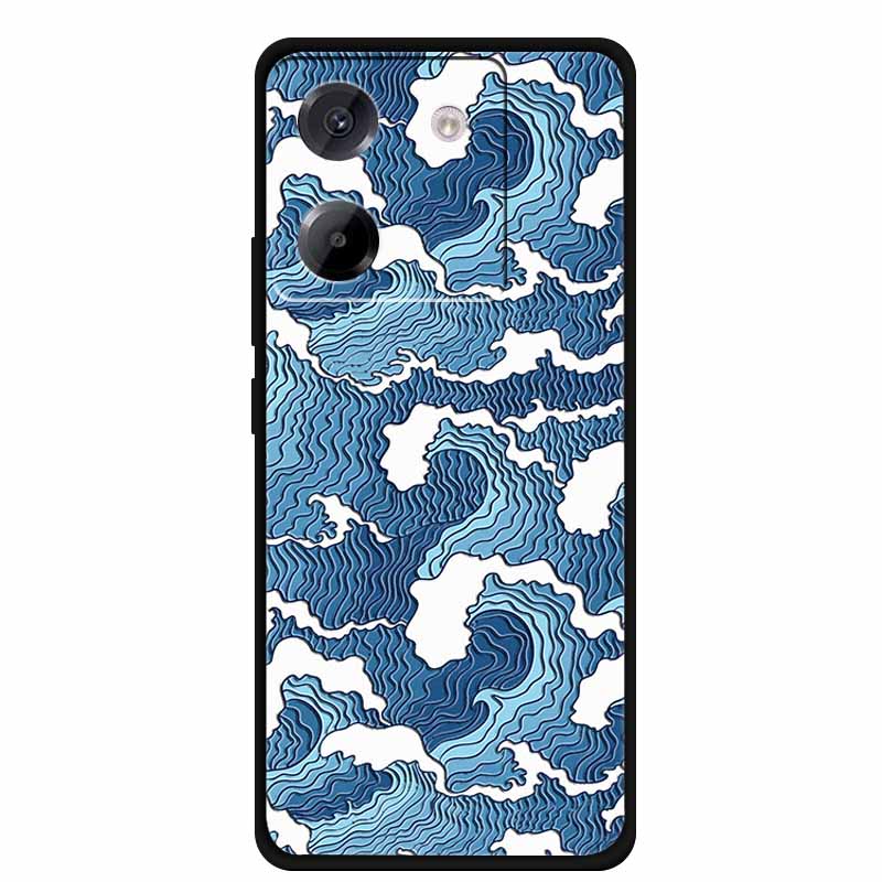 3D Phone Cover For Poco M7 Plus Pro Soft TPU Silicone Case for Poco M 7 PocoM7 Embossed Flower Blossoms Cartoon Gift Cute Bumper