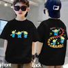 Men's T-shirt Cartoon Aliens 3D Print Men's Short Sleeves T-Shirt Loose Casual Summer Outdoor Men's and Women's Tees Tops
