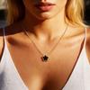 Stainless Steel Pendant Necklaces Women, Cross Virgin Mary Clover Heart Charms Necklace, Tarnish Resistant Waterproof Jewelry
