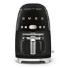 SMEG DCF02BLEU Filter Coffee Maker - 10 Cups - 1050W - 50s Style - Black