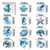 12pcs Paper Hawaiian Spiral Hanging Tag Waterproof Ocean Theme Pendant  Party Favors