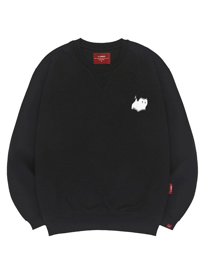Ellamo Shadow Cat Sweatshirt Unisex Big Sizes S~4Xl