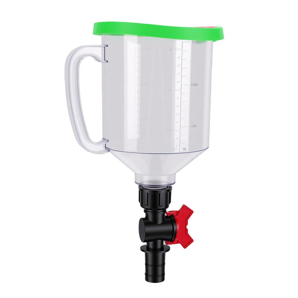 Engine Oil Funnel Kit Universal 1.5L Radiator Coolant Filling Spill Proof Funnel Kit for Vehicles