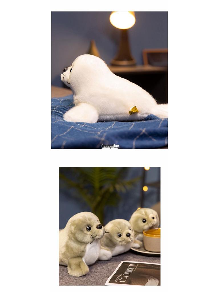 Internet Celebrity Seal Plush Keychain: Cute Aquarium Seal Doll, Sleeping Hug Pillow, Ornament, Birthday Gift
