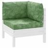 Vidaxl Pallet Cushions, 3 Pcs., Leaf Pattern, Oxford Fabric