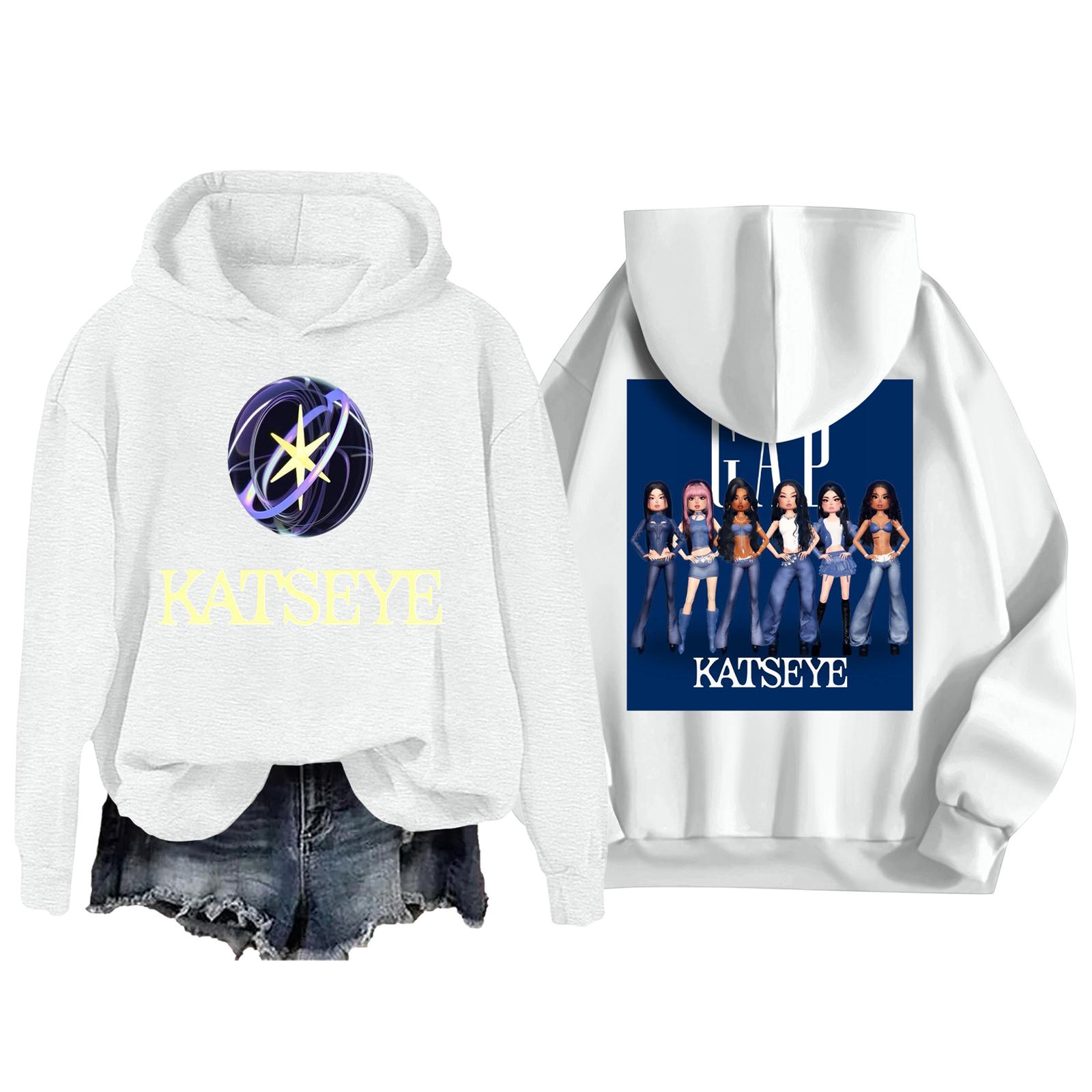 

Женская модная повседневная толстовка с длинным рукавом, свободная, с принтом, спортивная, с длинным рукавом, с капюшоном XL белый