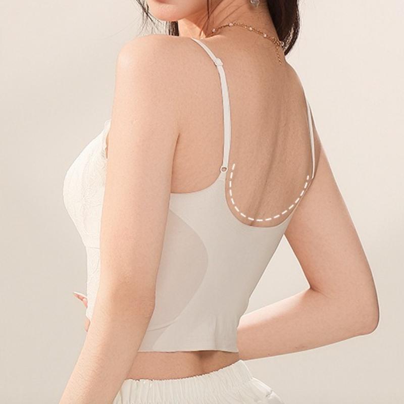 Dámské krajkové podprsenky Top Pohodlné Bralette Jednobarevné Sexy Spodní Prádlo Vesta Dámské Bezdrátové spodní prádlo Duté Bezešvé Podprsenka