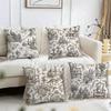 Vintage Toile Tiere Kissenbezug Kissenhülle Kurzer Plüsch Quadratische Überwurf-Kissenbezüge Kissenhülle Sofa Heimdeko Geschenk