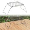 Ourdoor Stainless Steels Camping Grill Portable Folding Small Grill Rack Burners Stove Stand Baking Tray Holder Enduring