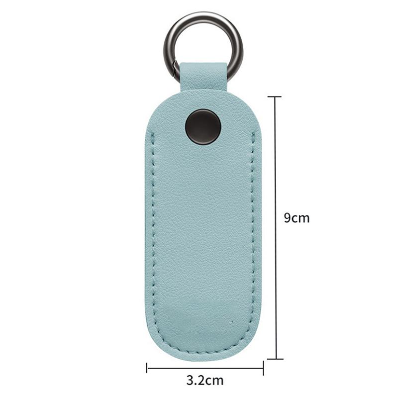 Leather U Disk Pouch Key Ring Holder Usb Flash Drive Storage Bag Pendrive Protective Cover Memory Stick Case
