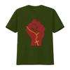 Liberation Theology Raised Fist Radical Christianity Christian Protest Social Justice Leftism Socialism T Shirt vintage Washed