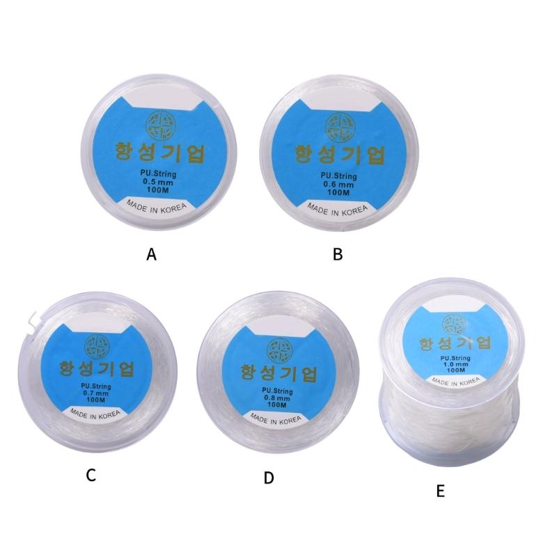 Roll 100M Clear Elastic Crystals Thread for Jewelry Making Beading Bracelet Necklace Crafting