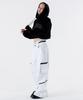 Arch Logo Layered Crop Hoodie [Black]
