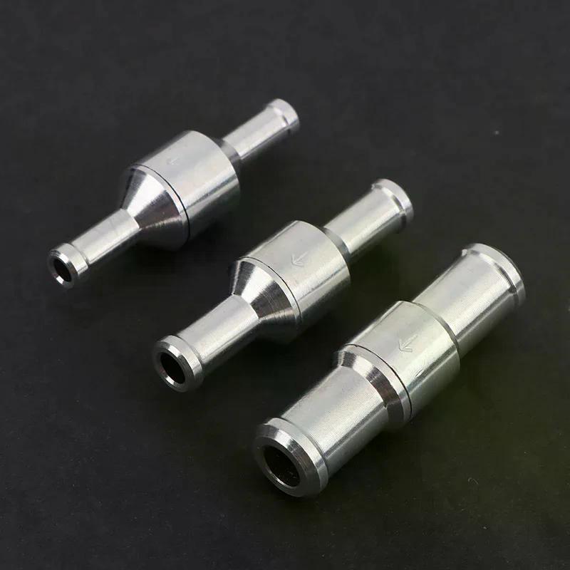 Zpětný ventil paliva, benzín, nafta pro automobily, olej, vodní čerpadla 6-12 mm, hliníková slitina, jednosměrný zpětný ventil