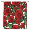 Valentine'S Day Flower Red Rose Flower Tulle Curtains for Living Room Kitchen Sheer Voile Curtain Bedroom Window Panels