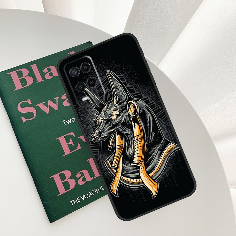 

Anubis Egyptian God Case For Oppo A58 A78 A98 A15 A16 A17 A52 A72 A76 A96 A54 A74 A94 A57 A77 A54S A57S Cover OPPO A16