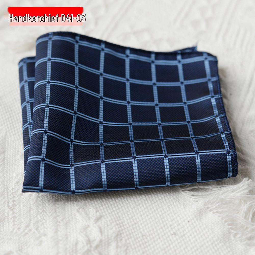 Men's Polyester Silk Pocket Square Handkerchief for Business, Formal, and Wedding Attire.