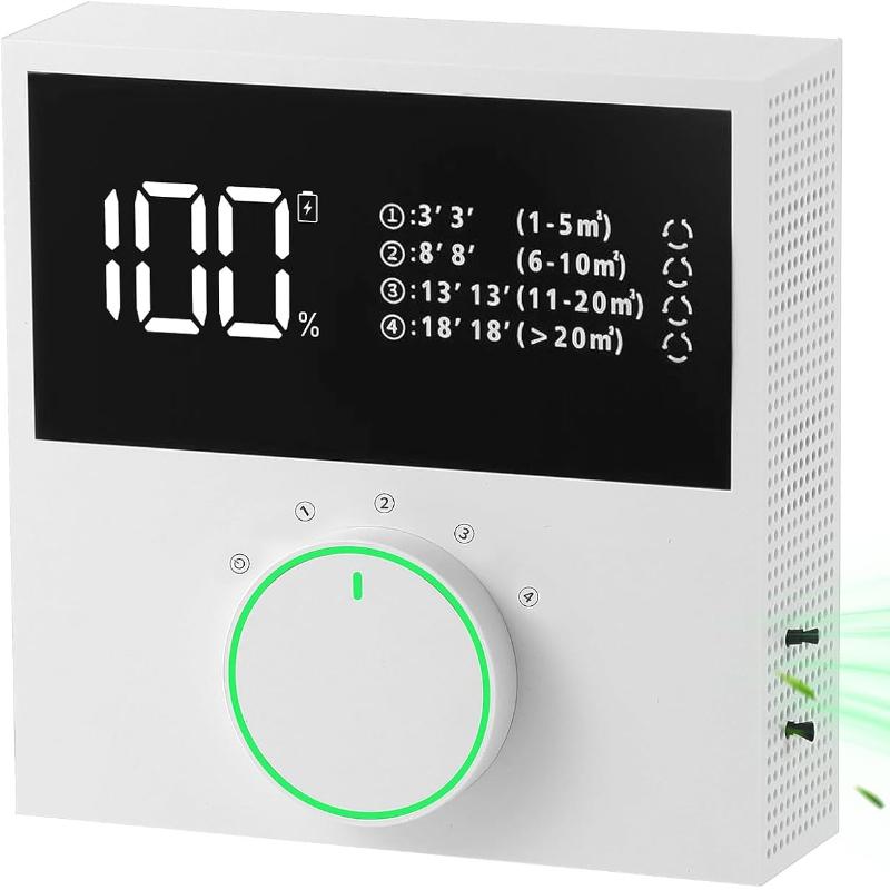 Negative Ion Air Purifier,Portable Negative Ion Generator for Home, Air Ionizers For Use in Rooms With Odors, Smoke& More Suitable for Bedrooms, Study