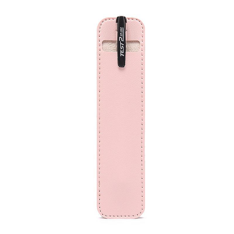 Leather Pen Case - Solid Color Fountain Pen Cover, Soft Microfiber Storage for Student Stationery