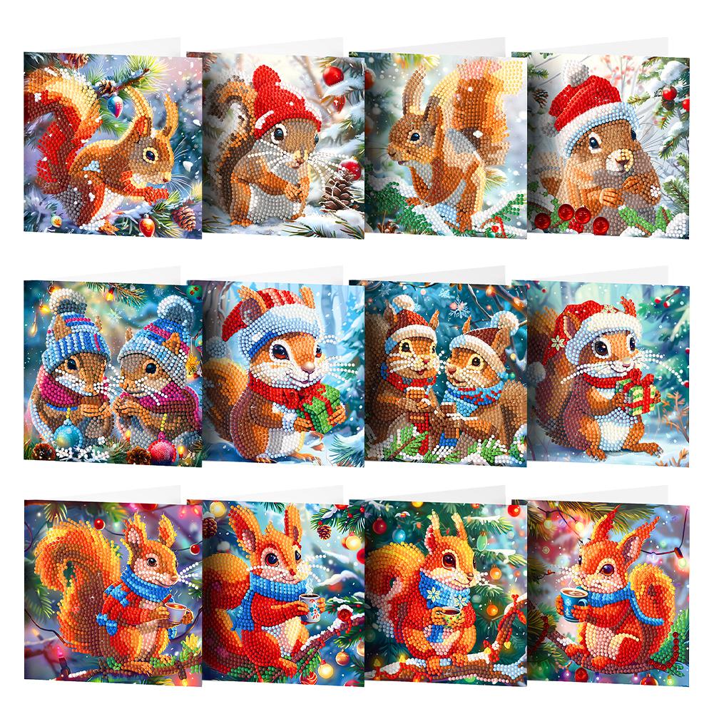 5D DIY Diamond Painting New Christmas Card Festival Greeting Card Handmade Diamond Embroidery Painting Art Kit 2025
