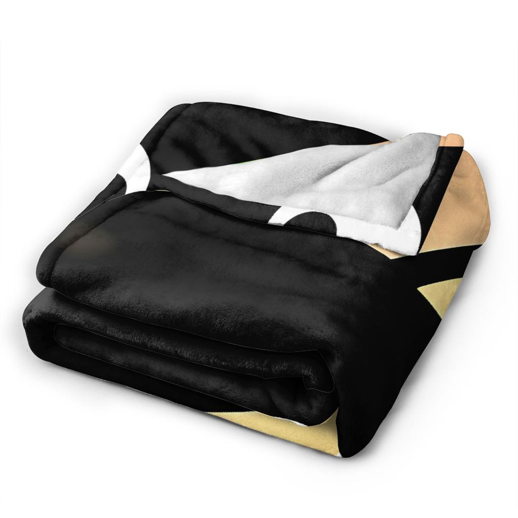 Cute Chococats Blanket Quality Warm Black Cat Throw Blanket Winter Boy Girl Couch Chair Pattern Bedspread