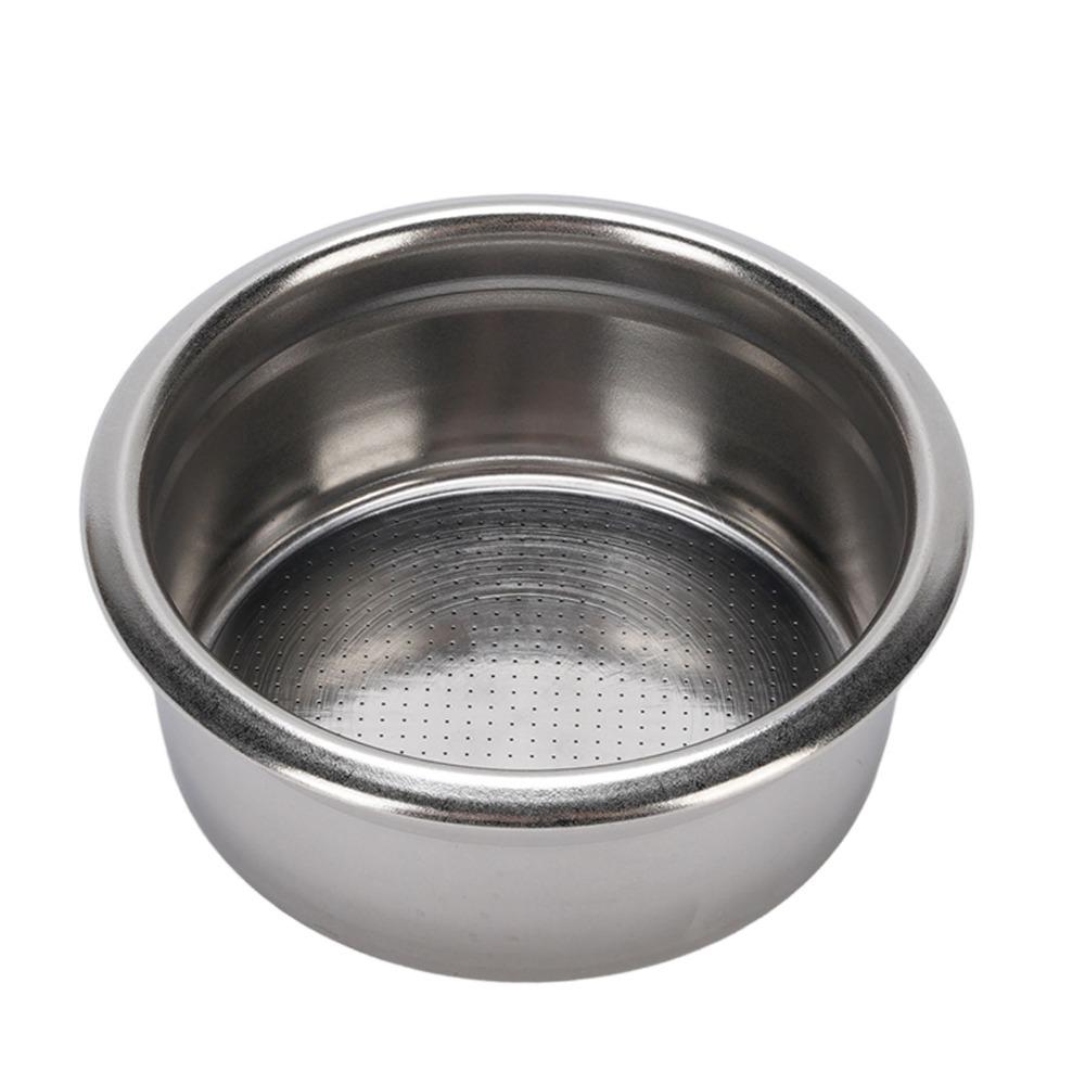 304 Stainless Steel 58mm Portafilter Basket Single Layer 24mm High Non Pressurized Filter Basket Non Pressurized 28mm High