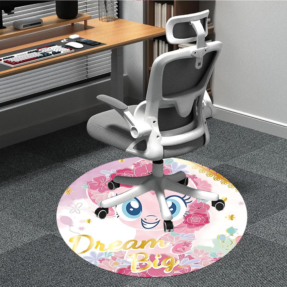 

1 шт. Круглий килим My Little Pony для офісу, під офісні крісла, спальні, вітальні, домашній декор a1022214 80cm by 80cm