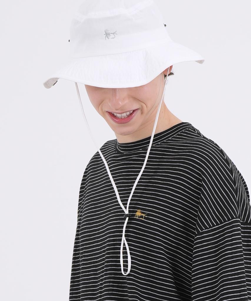 THE-ABON Unisex Fisherman Bucket Hat White