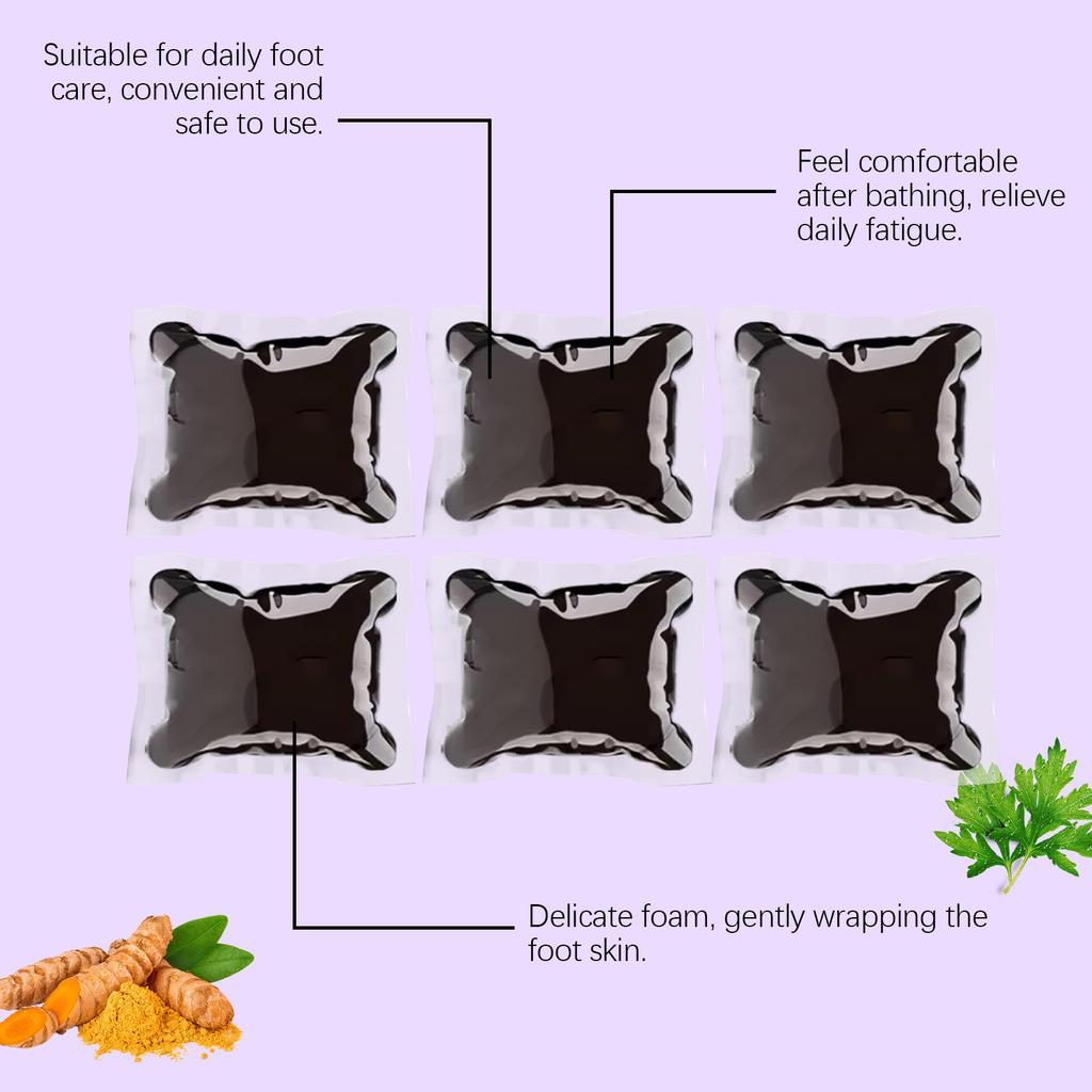 Herbal Body Detoxifying Foot Bath Beads Soothe Feet, Promote Blood Circulation, Improve Varicose Veins,10pcs/30ML