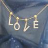 Initial Sliding Charm A-Z Letters Necklace Women Men Choker DIY Slim Chain Alphabet Gold Custom Adjustable 43cm
