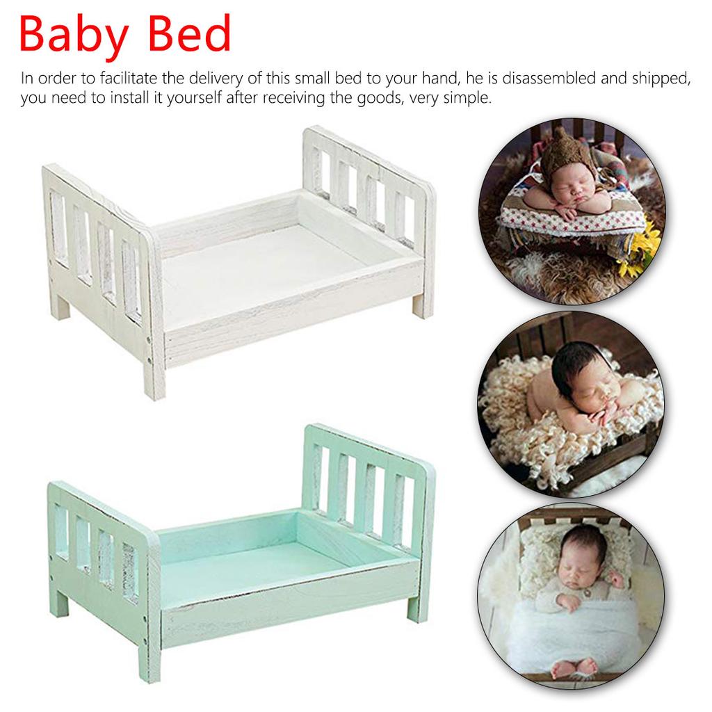 Newborn Props for Photography Wood Bed Newborn Posing Baby Photography
