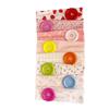Colorful Elastic Hairband Large Button Printed Headband New Retro Headband Daily Wear
