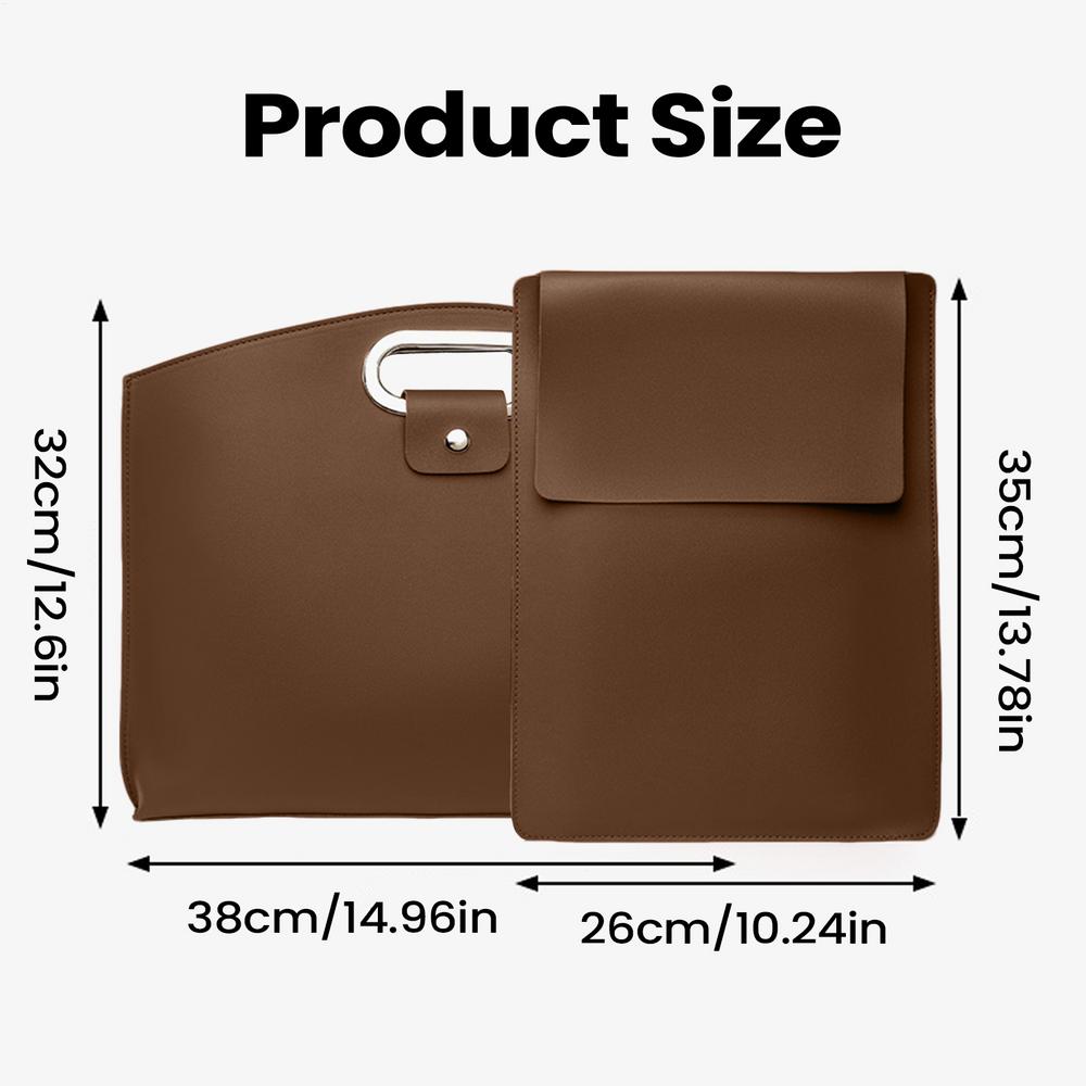 

Computer Bag PU Leather Fashion Purse PU Leather Laptop Carrying Case Set For Men Workplace School College Computer Business