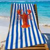 Hummer-Print Handtuch Strand Dusche Bad Reise Leicht Hautfreundlich für Pool Camping Kreuzfahrt Sommer
