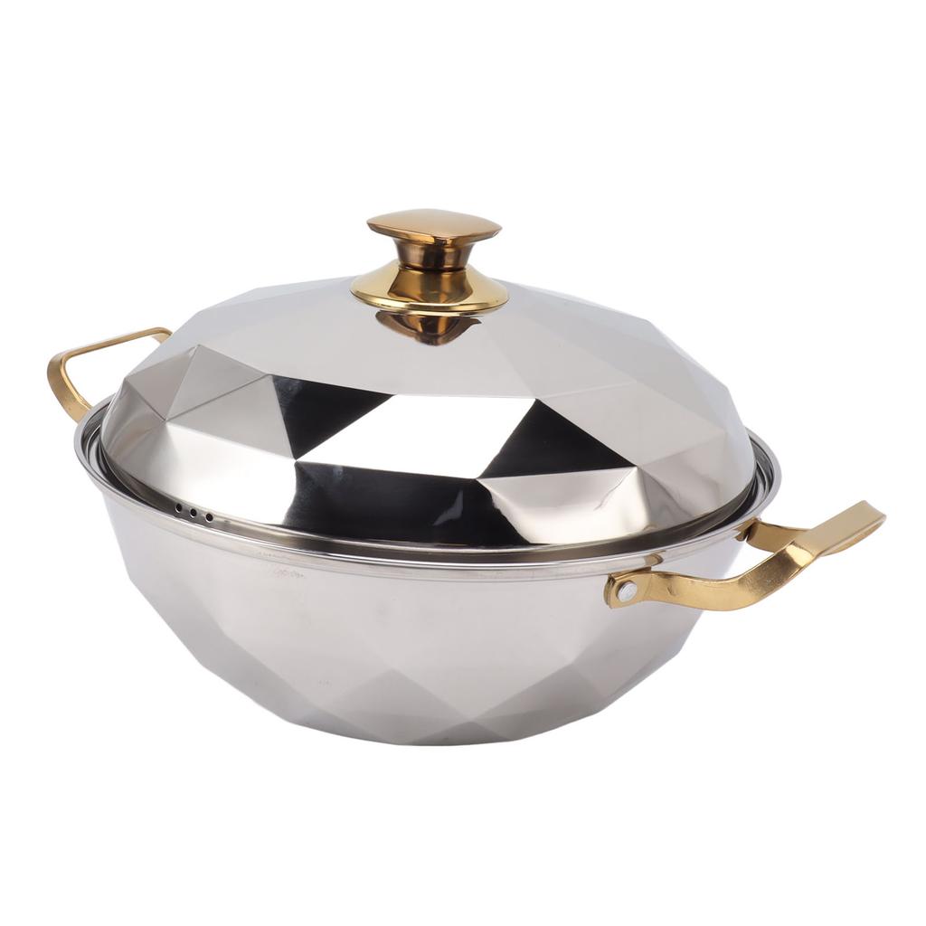 Multipurpose Stainless Steel Steam Pot with Steaming Plate Double Layer for Induction Cooker