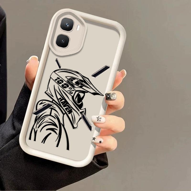 Flexible Silicone Case For Infinix GT 50 Pro GT 30 Protective Cover Shockrpoof Driver Print Pattern Funda