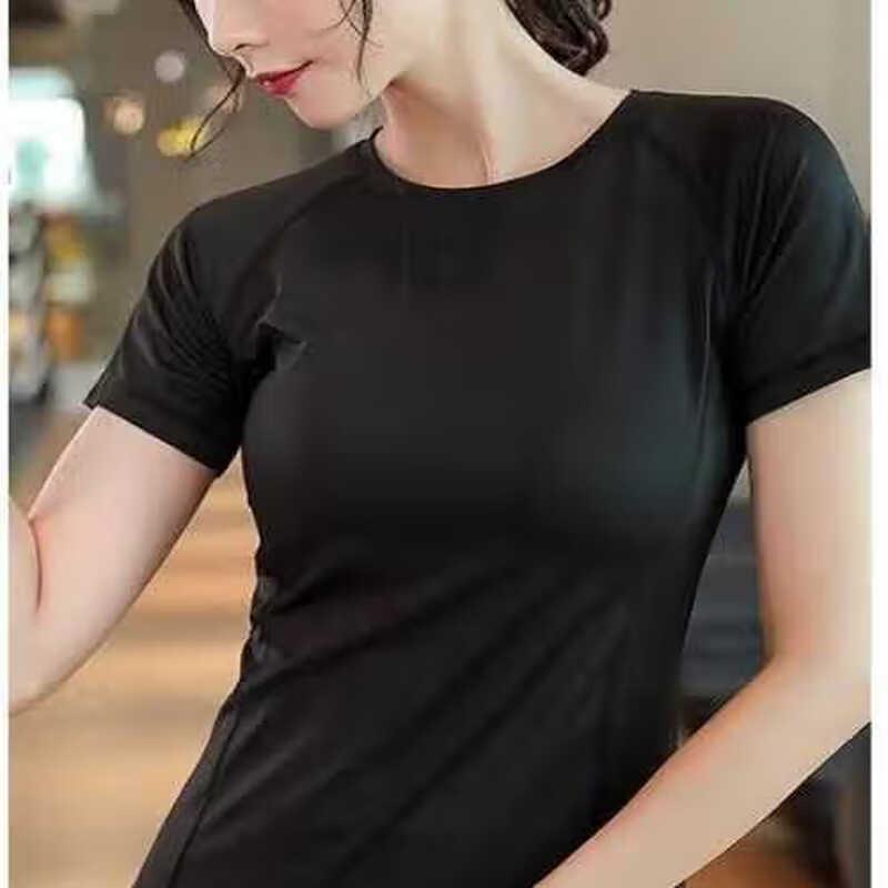 OEING Women's Yoga Fitness Short Sleeve Top