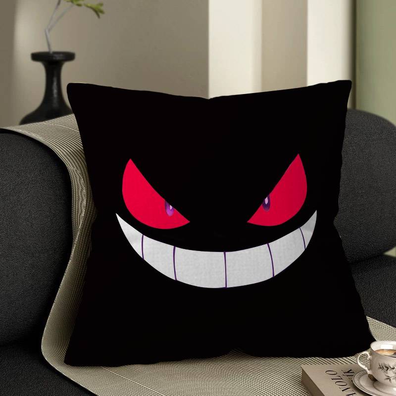 

Game GgengarS Anime Pillow Covers Cartoon Sofa Decorative Home Doublesided Printing Short Plush Cute Cushion Cover 30x30 cm