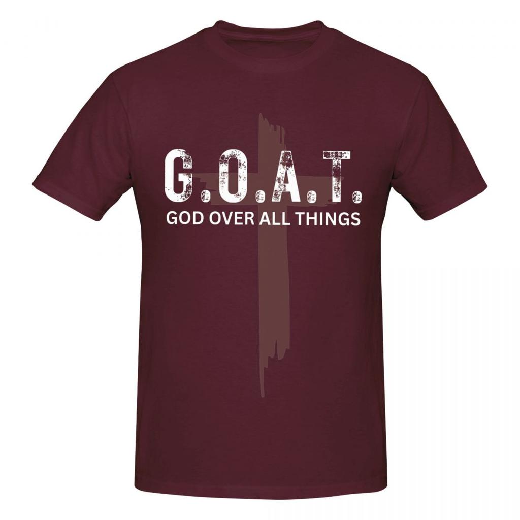 Unisex GOAT God Over All Things Christian Self Love Trending T Shirt Streetwear Cotton T Shirts